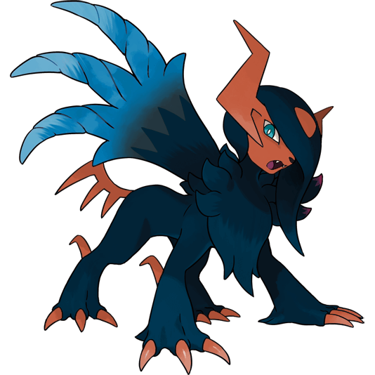 Mega Absol Z shiny artwork