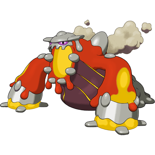 Mega Heatran shiny artwork