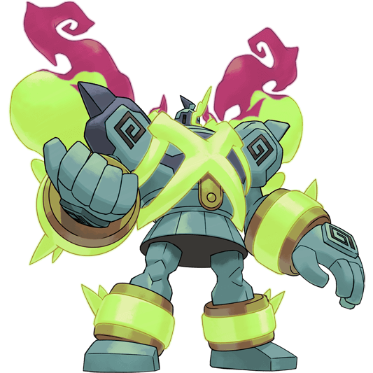 Mega Golurk shiny artwork