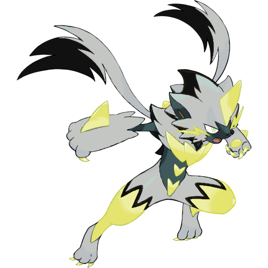 Mega Zeraora shiny artwork