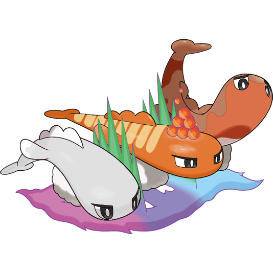 Mega Stretchy Tatsugiri shiny artwork