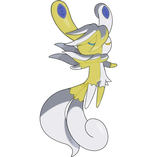 Mega Meowstic shiny artwork