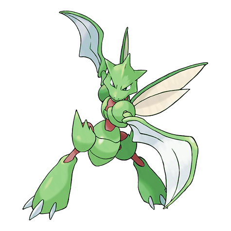 Scyther shiny artwork