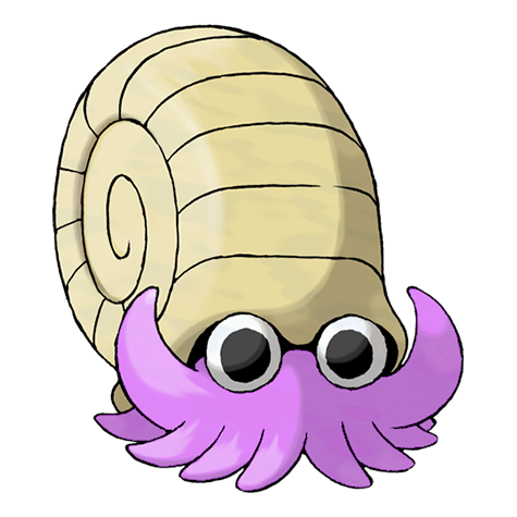 Omanyte shiny artwork