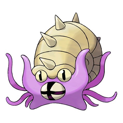 Omastar shiny artwork