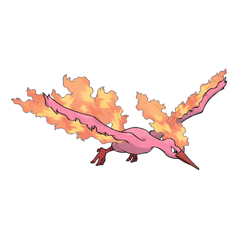 Moltres shiny artwork