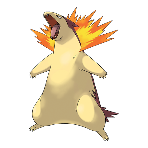 Typhlosion shiny artwork