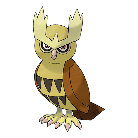 Noctowl shiny artwork