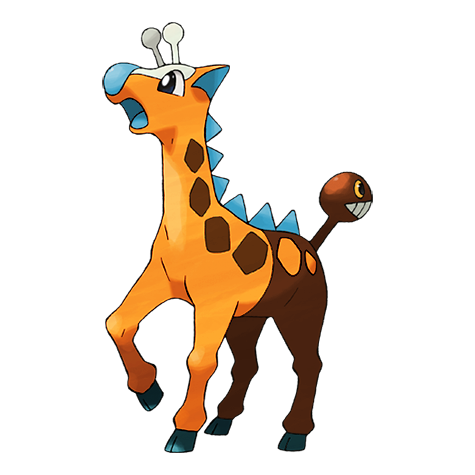 Girafarig shiny artwork