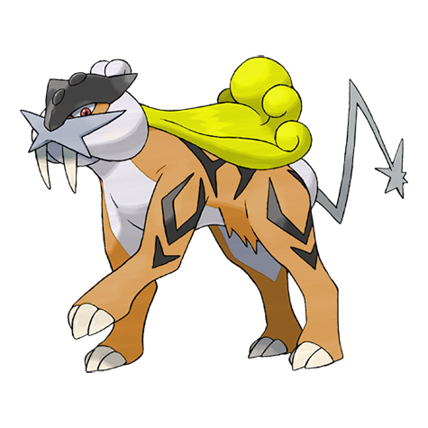 Raikou shiny artwork