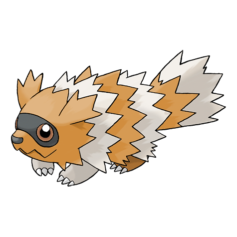Zigzagoon shiny artwork