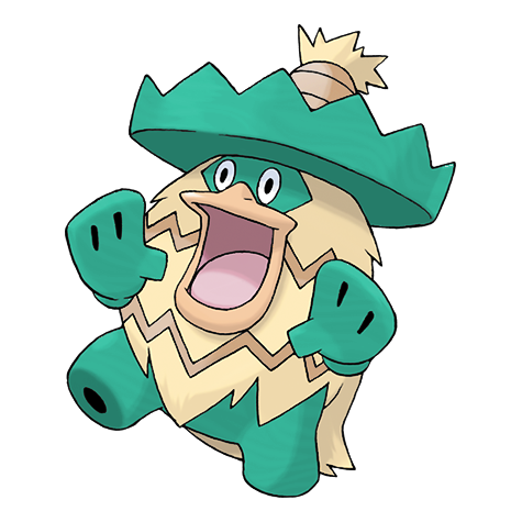 Ludicolo shiny artwork