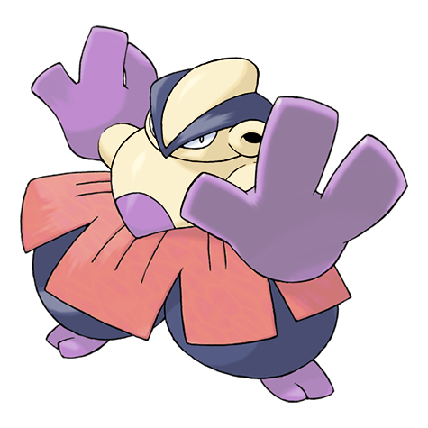 Hariyama shiny artwork