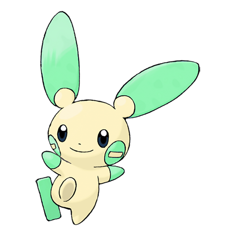 Minun shiny artwork