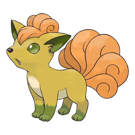 Vulpix shiny artwork