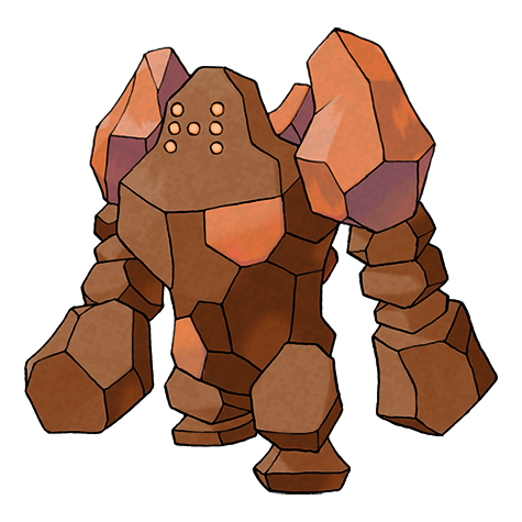 Regirock shiny artwork