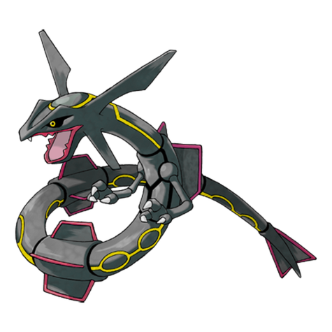 Rayquaza shiny artwork