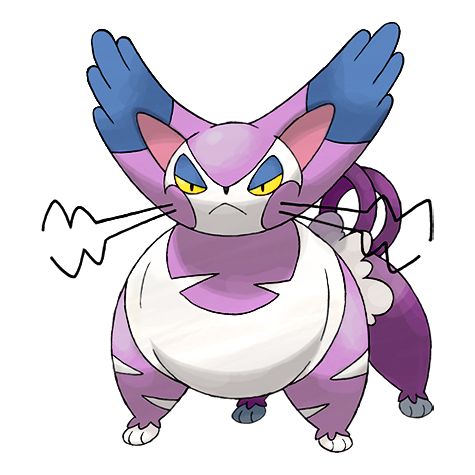 Purugly shiny artwork