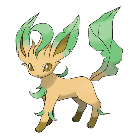 Leafeon shiny artwork