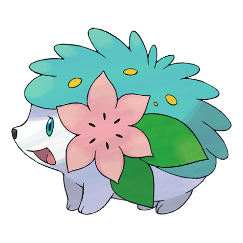 Shaymin shiny artwork