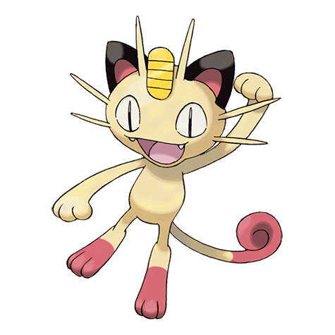 Meowth shiny artwork