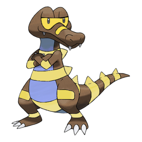 Krokorok shiny artwork