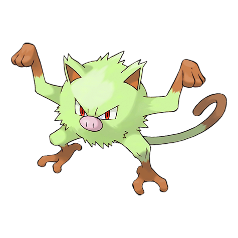 Mankey shiny artwork