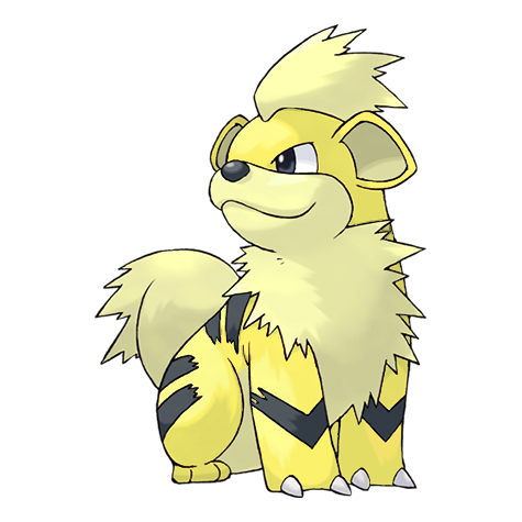 Growlithe shiny artwork