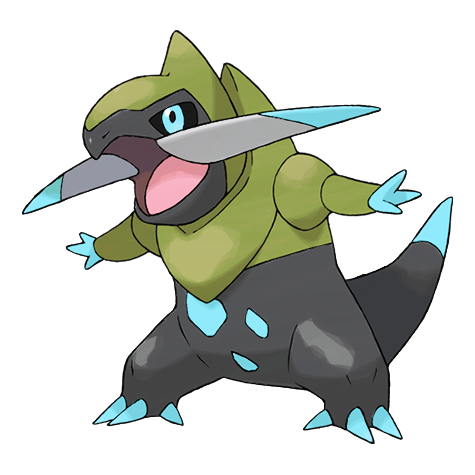 Fraxure shiny artwork
