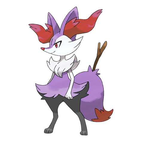 Braixen shiny artwork