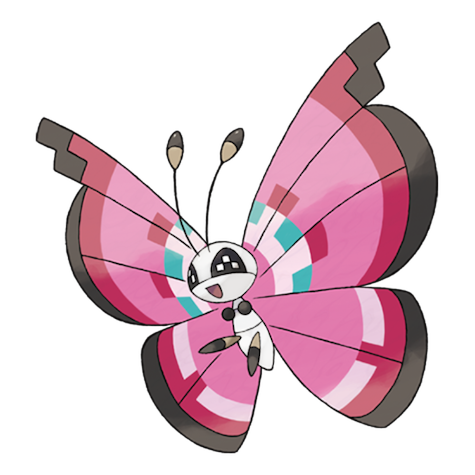 Vivillon shiny artwork
