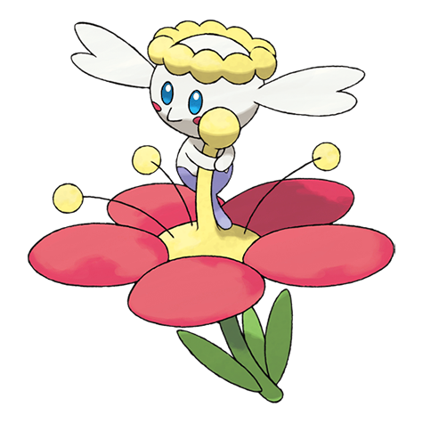 Flabébé shiny artwork