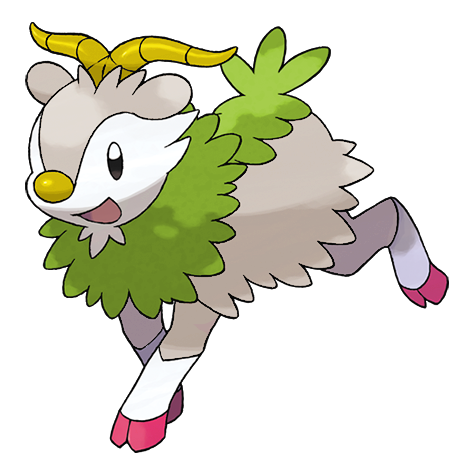 Skiddo shiny artwork