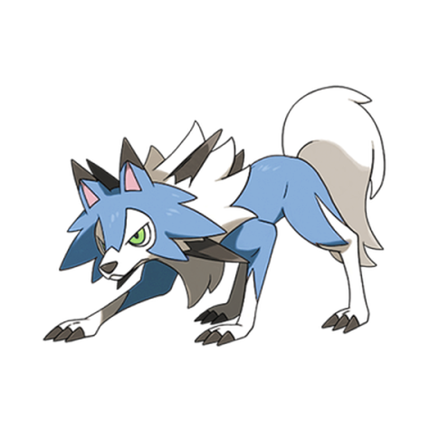Lycanroc shiny artwork