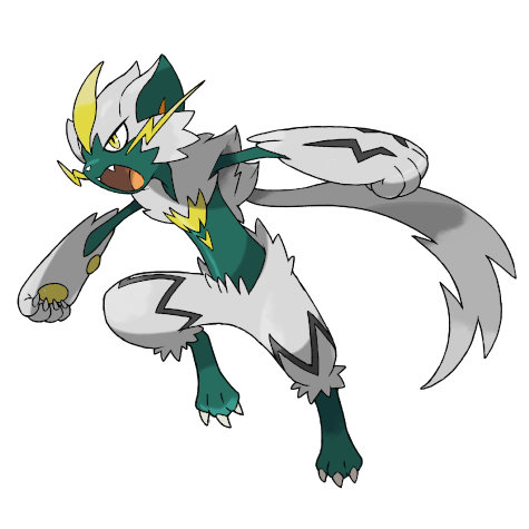 Zeraora shiny artwork