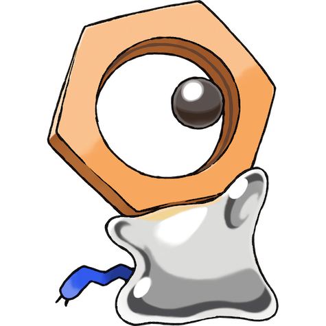 Meltan shiny artwork