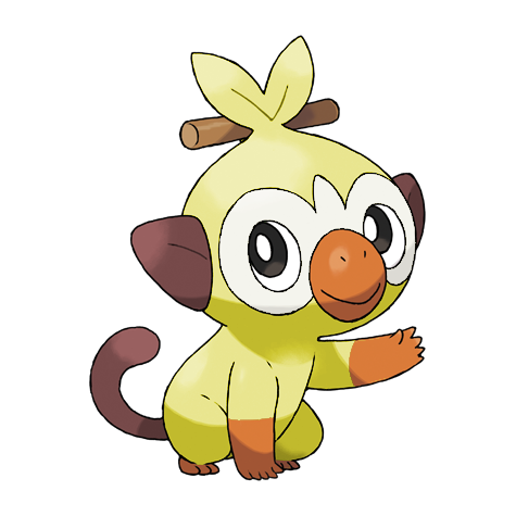 Grookey shiny artwork