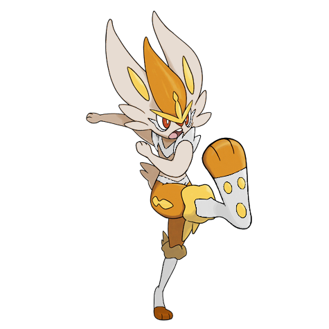Cinderace shiny artwork