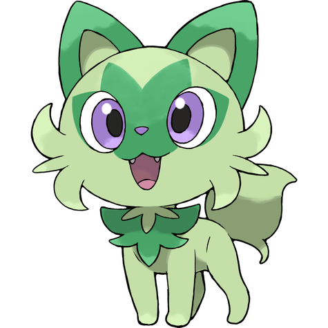 Sprigatito shiny artwork