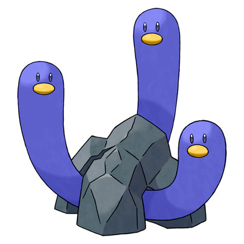 Wugtrio shiny artwork