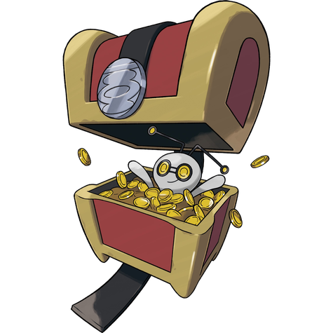 Gimmighoul shiny artwork