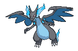 Mega Charizard X front animated