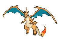 Mega Charizard Y front animated