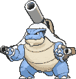 Mega Blastoise front animated