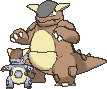 Mega Kangaskhan front animated