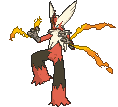 Mega Blaziken front animated