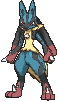 Mega Lucario front animated