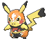 Pikachu Libre front animated