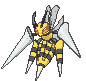 Mega Beedrill front animated