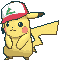 Original Cap Pikachu front animated